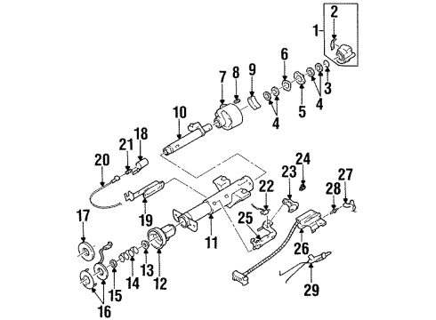 1998 Chevy Lumina Cam Retainer Diagram for 26021456