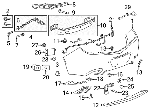 2014 Buick Regal Underbody Shield Retainer Nut Diagram for 11547637