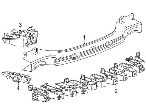 2025 Buick Envista Bumper & Components - Rear Diagram 3 - Thumbnail