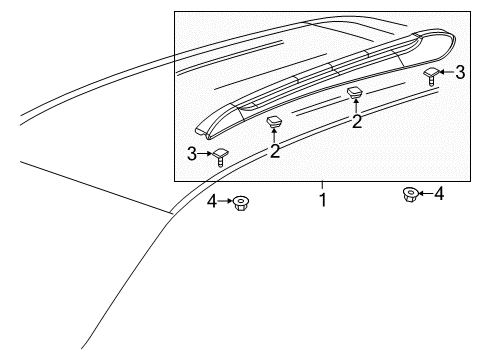 2021 Buick Encore Luggage Carrier Diagram