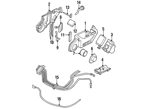 1995 Pontiac Trans Sport Inlet Pipe Diagram for 10205067