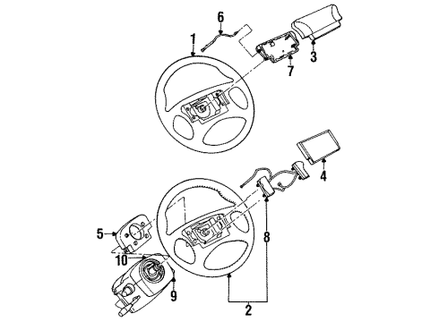 1992 Pontiac Grand Am Horn Switch Diagram for 16753782