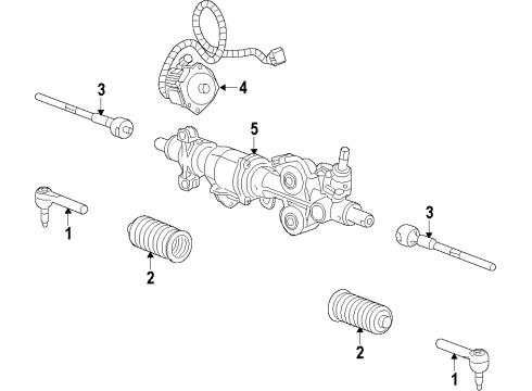 2012 Chevy Silverado 1500 Steering Gear & Linkage Diagram 3 - Thumbnail