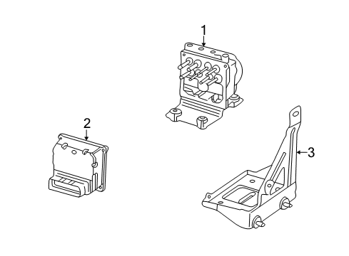 2001 Chevy Cavalier ABS Components Diagram