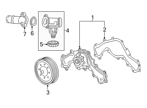 2017 Cadillac CT6 Water Pump Diagram 2 - Thumbnail