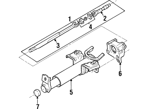 1997 Cadillac Catera Lower Steering Column Diagram