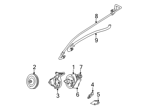 1993 Chevy Camaro Pulley Diagram for 14100597