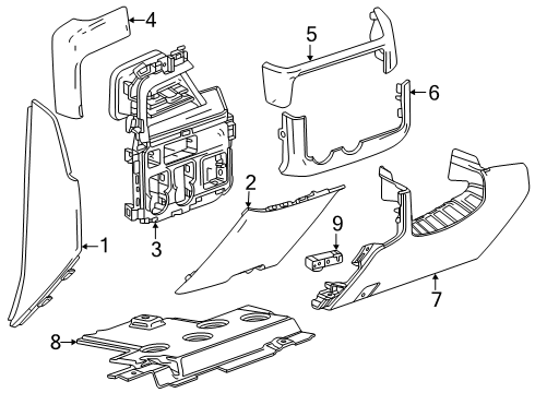 2025 Chevy Suburban Instrument Panel Components Diagram 3 - Thumbnail