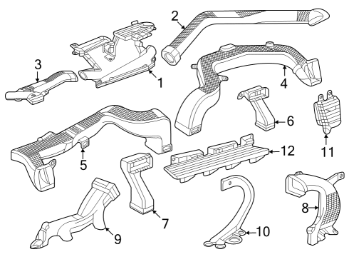 2025 GMC Sierra 2500 HD Ducts Diagram 3 - Thumbnail