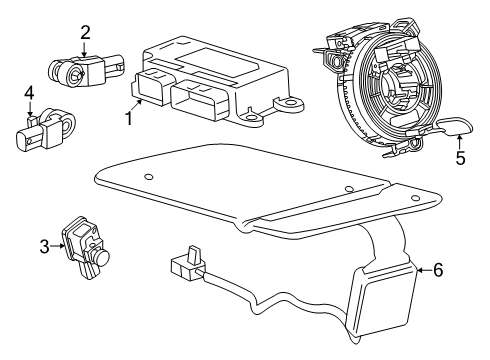 2024 Buick Envision Air Bag Components Diagram 2 - Thumbnail