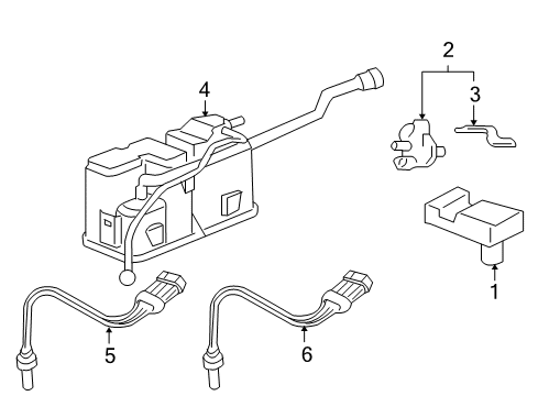 2007 Pontiac G6 Emission Components Diagram 3 - Thumbnail
