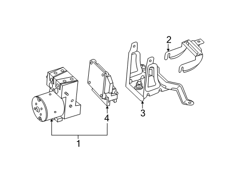 2002 Saturn L200 ABS Components Diagram