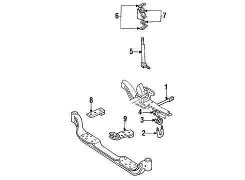 1991 Chevy C1500 Stabilizer Bar & Components Diagram 5 - Thumbnail