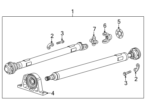 2021 Buick Encore Drive Shaft - Rear Diagram
