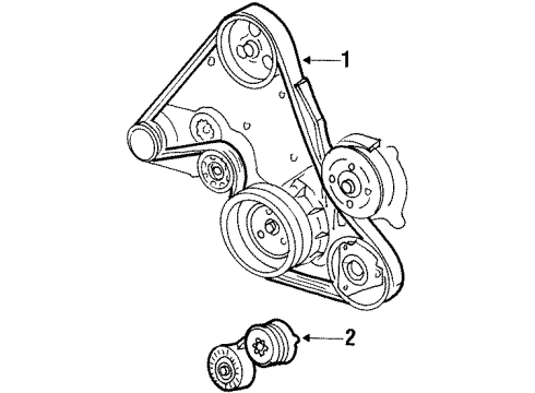 1996 Chevy Monte Carlo Belts Diagram