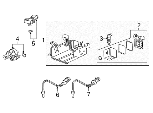 2012 Chevy Captiva Sport Emission Components Diagram 2 - Thumbnail