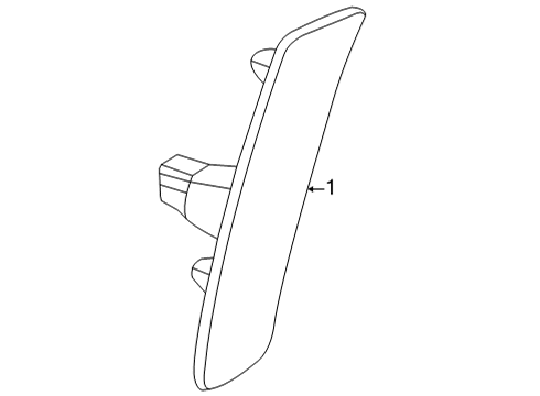 2025 Cadillac CT5 Side Marker Lamps Diagram