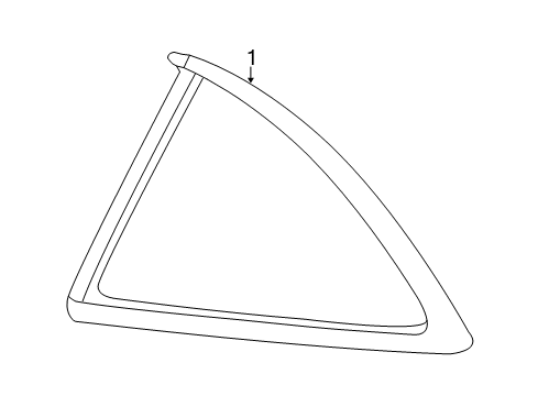 2012 Chevy Camaro Glass & Hardware - Quarter Panel Diagram 2 - Thumbnail