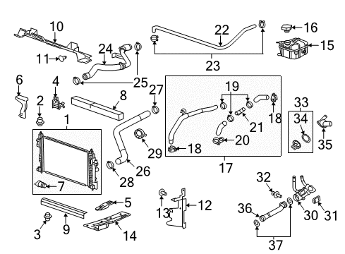 2012 Buick LaCrosse Outlet Assembly Clamp Diagram for 13162312