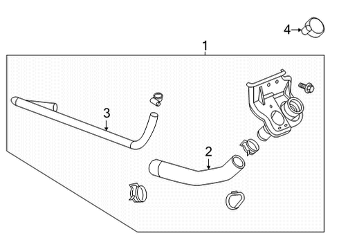 2022 GMC Sierra 2500 HD Filler Neck Diagram for 84861900