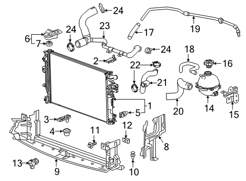 2020 Buick Regal Sportback Mount Bracket, Driver Side Diagram for 84012895