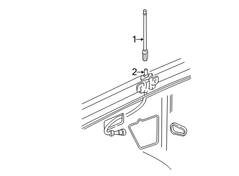 2006 Buick Rainier Antenna & Radio Diagram 2 - Thumbnail