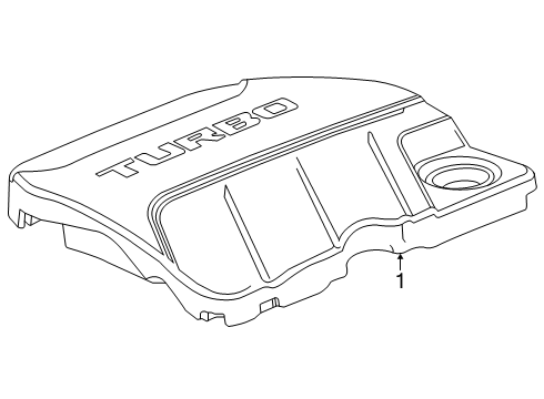 2024 Buick Envista Engine Appearance Cover Diagram