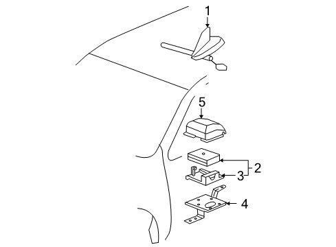 2009 Chevy Trailblazer Communication System Components Diagram