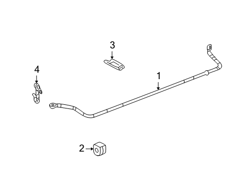 2006 Chevy Uplander Stabilizer Bar & Components Diagram 5 - Thumbnail