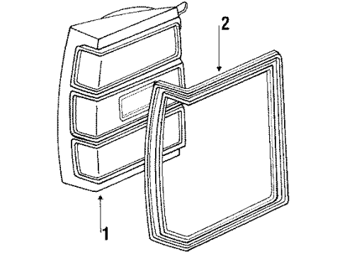 1990 Buick LeSabre Combination Lamps Diagram