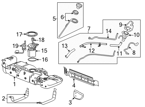 2011 Chevy Tahoe Fuel System Components Diagram 2 - Thumbnail