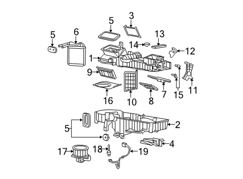 2005 Chevy Colorado Heater Components Diagram