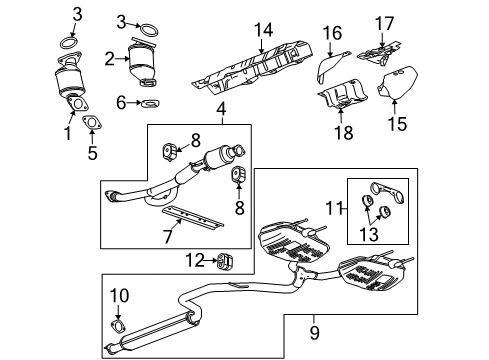 2011 Buick LaCrosse Exhaust System Diagram 2 - Thumbnail