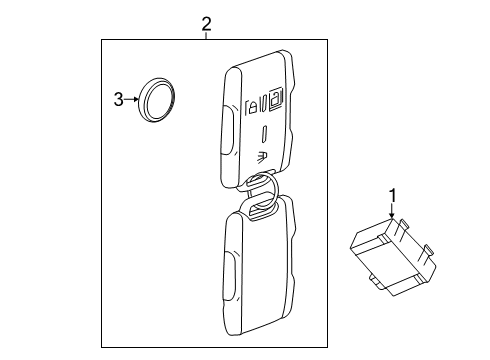 2024 Chevy Silverado 1500 Keyless Entry Components Diagram 2 - Thumbnail