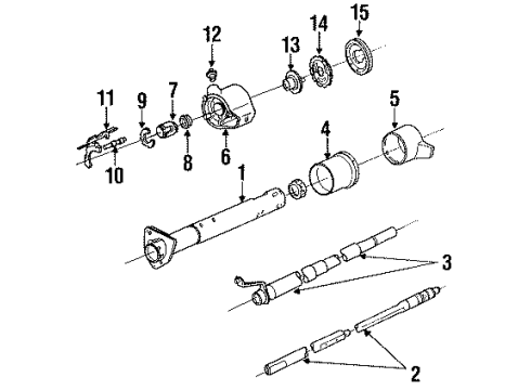 1992 Chevy S10 Steering Column Assembly Diagram 2 - Thumbnail