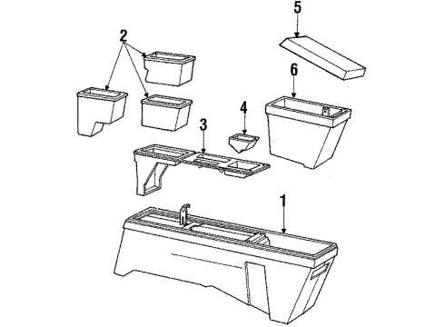 1985 Pontiac 6000 Center Console Diagram