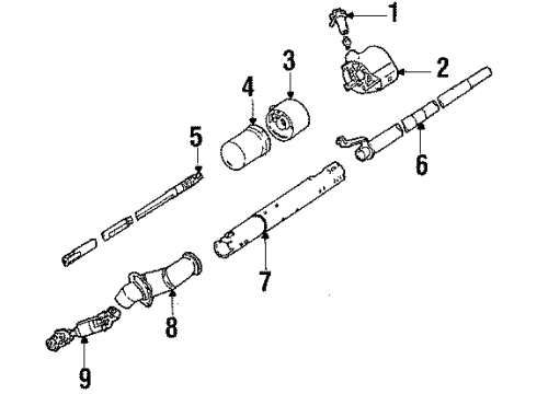 1985 Pontiac 6000 Ignition Lock Diagram 2 - Thumbnail