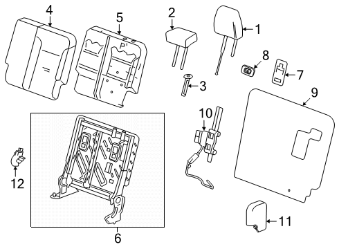 2024 Chevy Traverse Third Row Seats Diagram 6 - Thumbnail