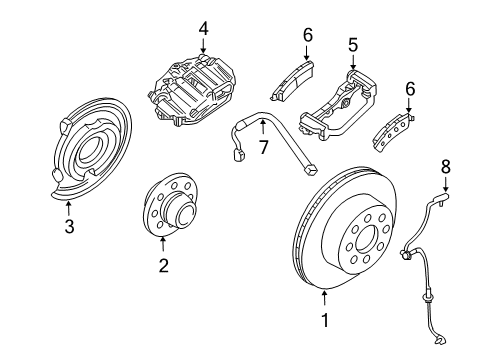 2012 Chevy Silverado 1500 Brake Components Diagram 6 - Thumbnail