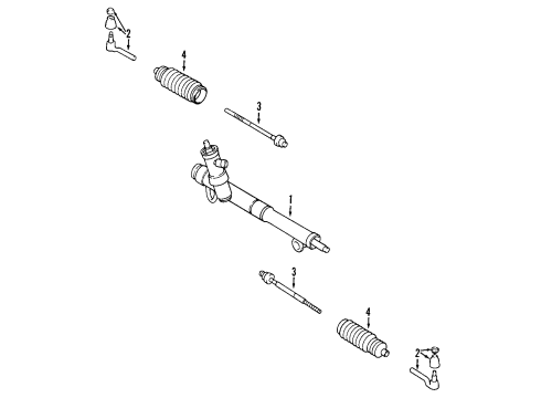 2001 Cadillac Seville Steering Gear & Linkage Diagram 2 - Thumbnail