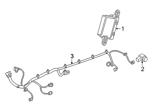 2019 Chevy Colorado Parking Aid Diagram