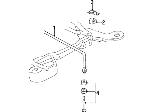 1992 Buick Riviera Stabilizer Bar & Components Diagram 2 - Thumbnail