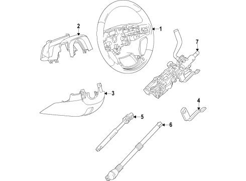 2021 Chevy Silverado 2500 HD Steering Column Diagram