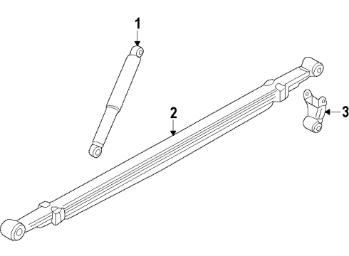 2010 Chevy Silverado 1500 Rear Suspension Components Diagram 3 - Thumbnail