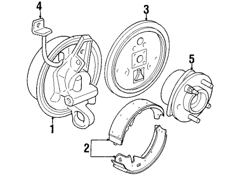 1998 Oldsmobile Cutlass Rear Brakes Diagram