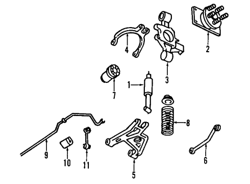 1994 Cadillac DeVille Lower Control Arm - Rear Diagram