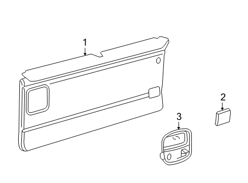 2021 GMC Savana 3500 Interior Trim - Side Door Diagram 4 - Thumbnail