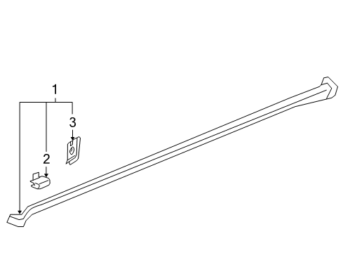 2005 Pontiac G6 Exterior Trim - Pillars Diagram