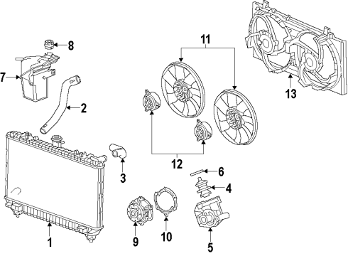 2014 Chevy Impala Limited Cooling System Diagram