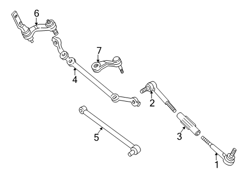 1996 Chevy Express 3500 Steering Gear & Linkage Diagram 3 - Thumbnail